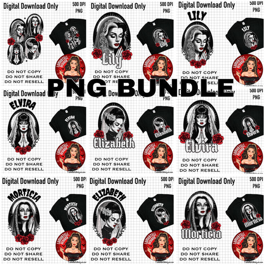 Catholic Ghouls PNG Bundle