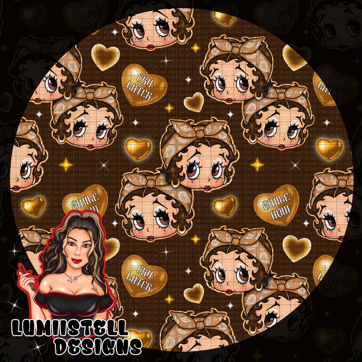 BB Chicana Brown Seamless