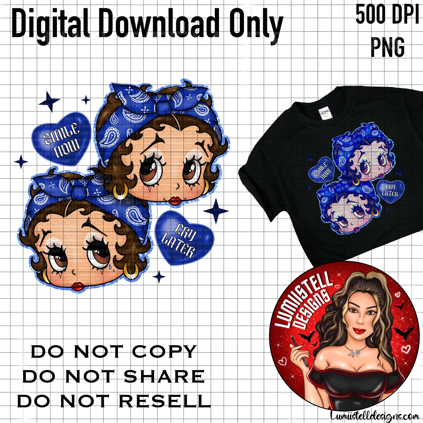 BB Blue Chicana PNG