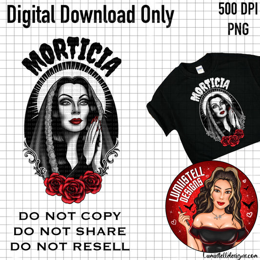 Catholic Morticia V2 PNG
