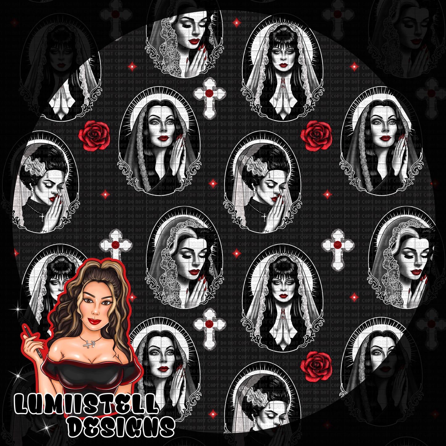 Catholic Ghouls Seamless