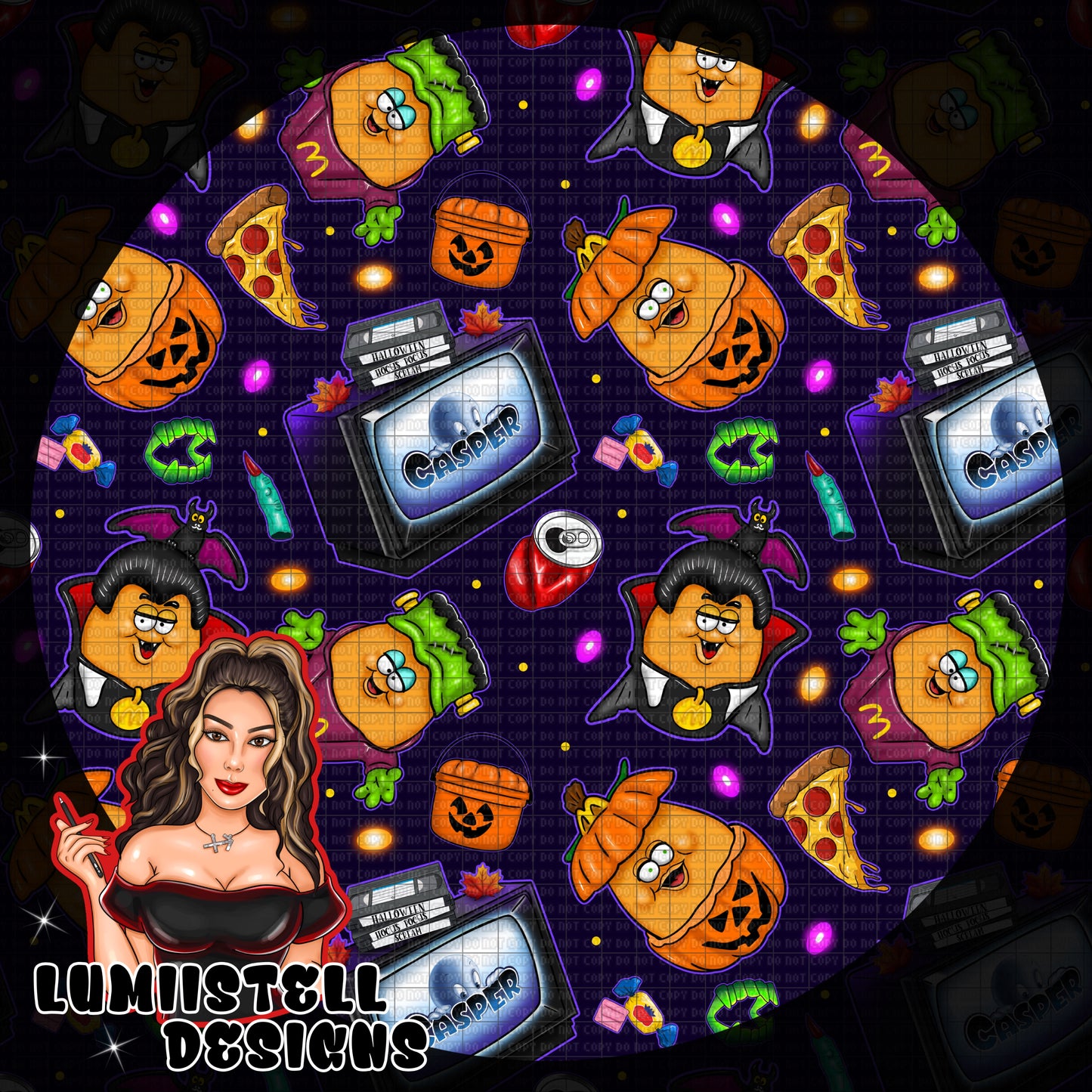 90s Halloween Vibes Seamless