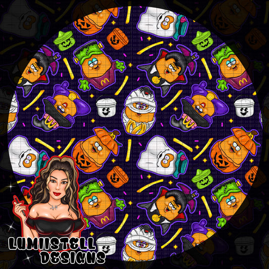 McDs Nuggies Purple Seamless