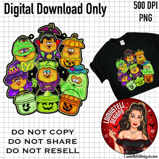 McDs Nuggies Neon PNG