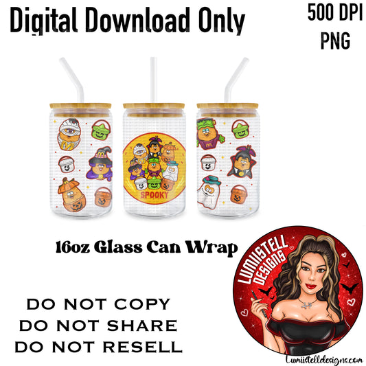 McDs Nuggies 16 oz. Glass Wrap File