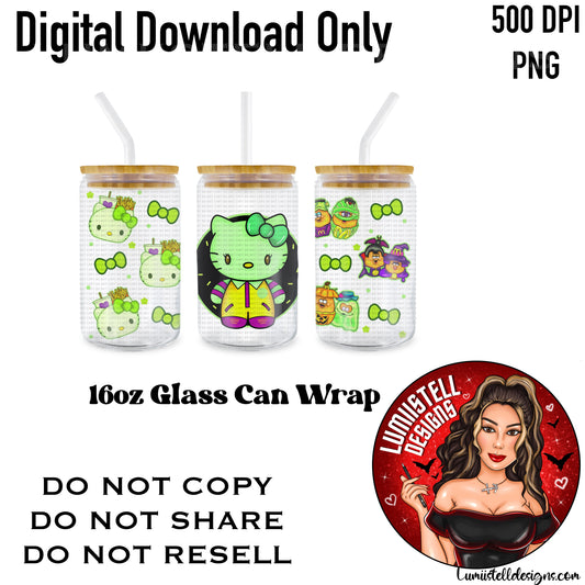 HK MCDs Neon 16 oz. Glass Wrap File