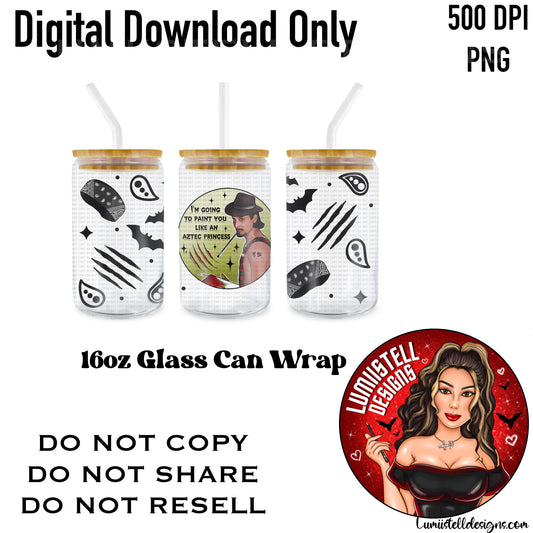 Spooky Cruz 16 oz. Glass Wrap File