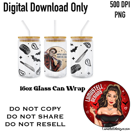 Spooky Miklo 16 oz. Glass Wrap File