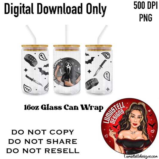 Spooky Paco 16 oz. Glass Wrap File