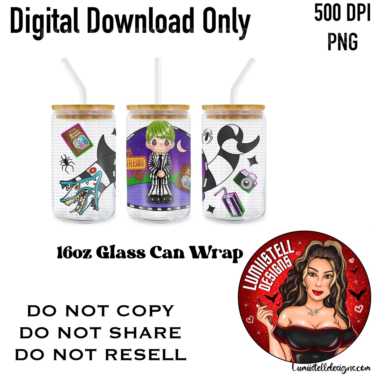 PM BJ 16 oz. Glass Wrap File