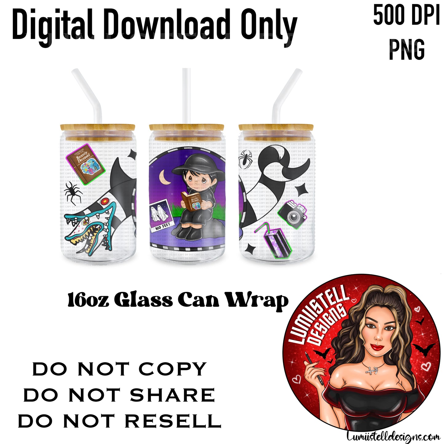 PM L 16 oz. Glass Wrap File