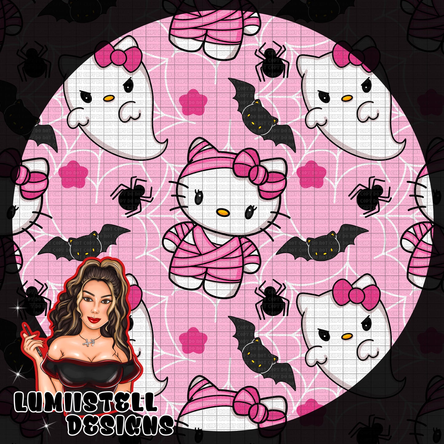 HK Pink Mummy Seamless