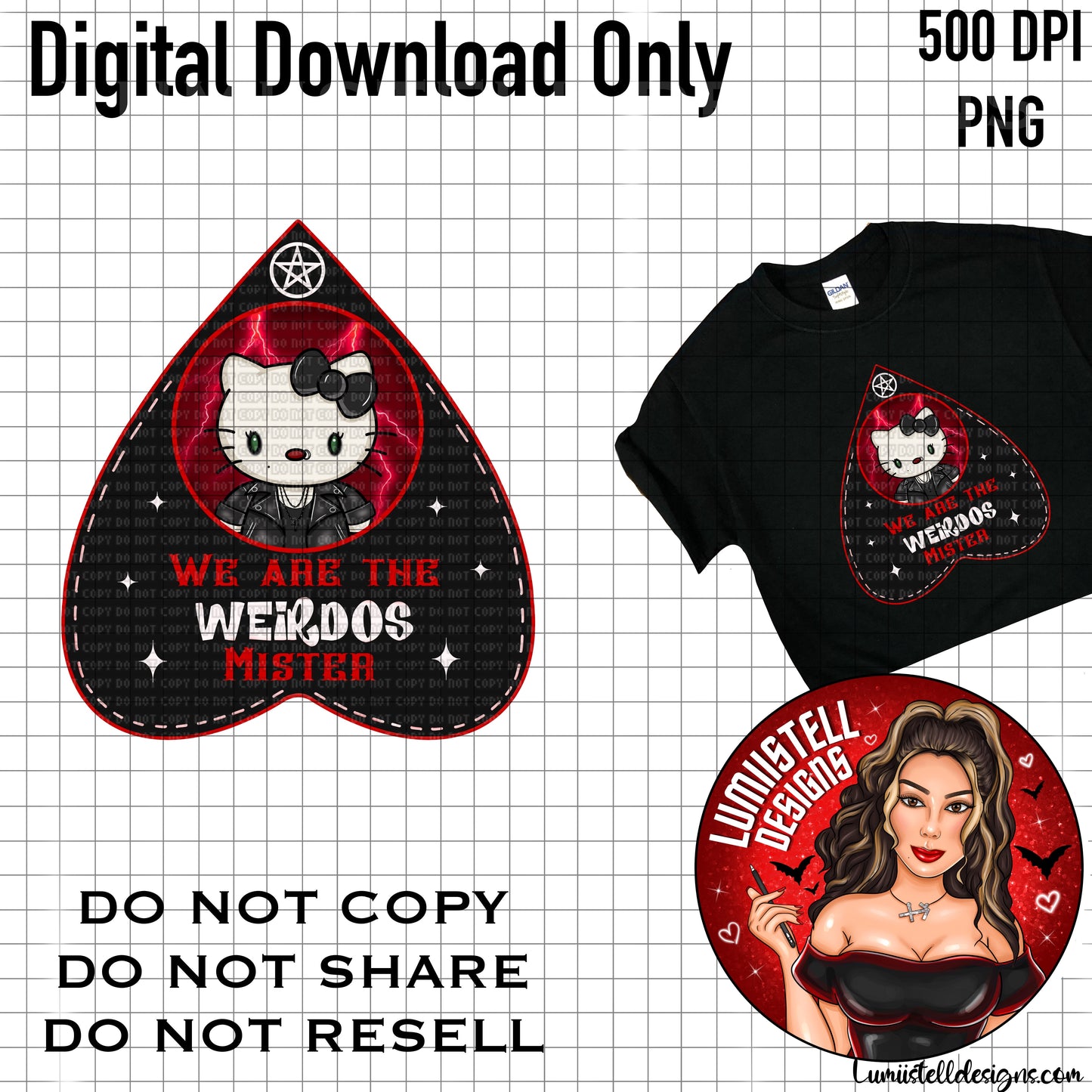 HK Nancy Red Weirdos PNG
