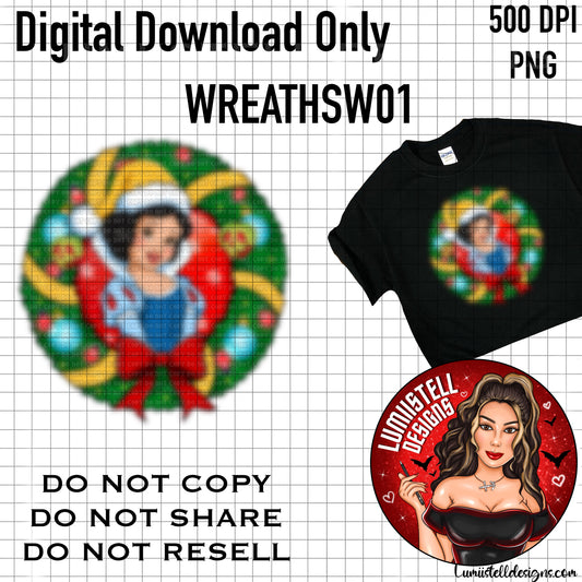 Xmas Wreath SW PNG (WREATHSW01)