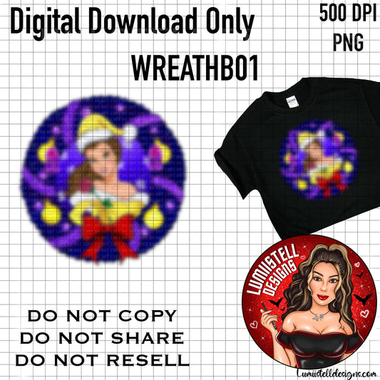 Xmas Wreath B PNG (WREATHB01)