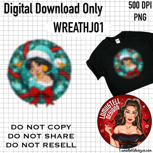 Xmas Wreath J PNG (WREATHJ01)
