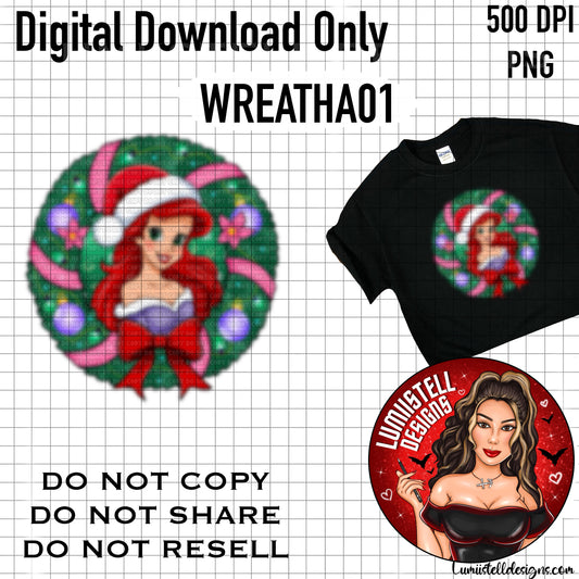 Xmas Wreath A PNG (WREATHA01)