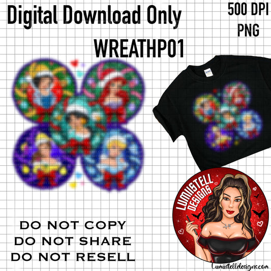 Xmas Wreath P PNG (WREATHP01)