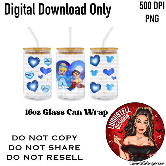 C&P Valentines 16 oz. Glass Wrap File
