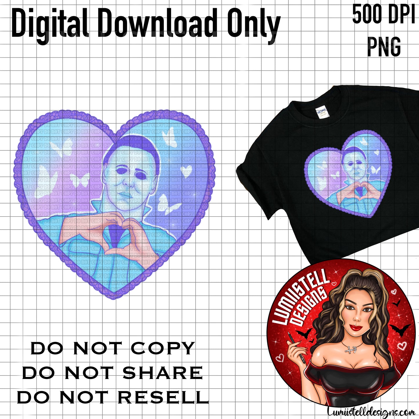 MM Horror Pastel Heart PNG