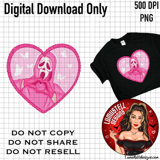 GF Horror Pastel Heart PNG