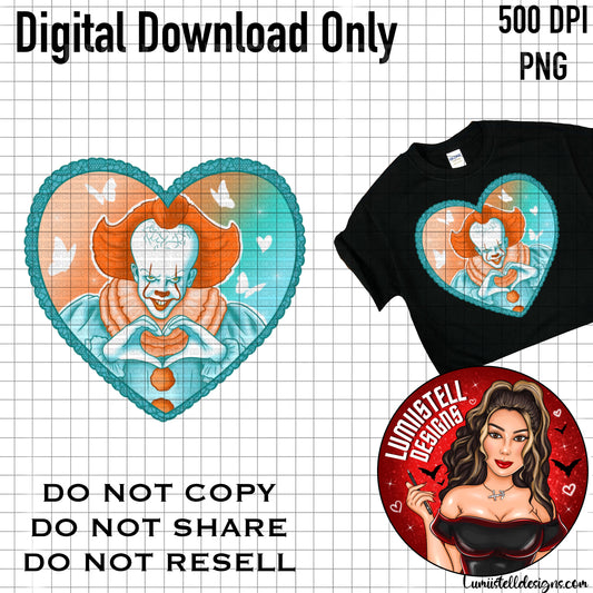 PW Horror Pastel Heart PNG