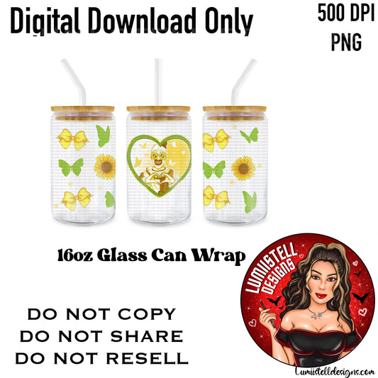 ATC Horror Pastel Heart 16 oz. Glass Wrap File