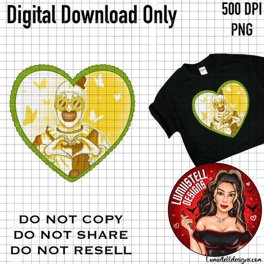 ATC Horror Pastel Heart PNG