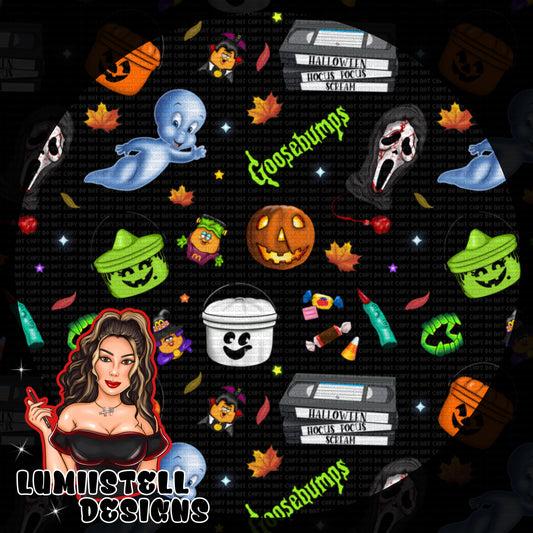 90s Halloween Nostalgia Seamless