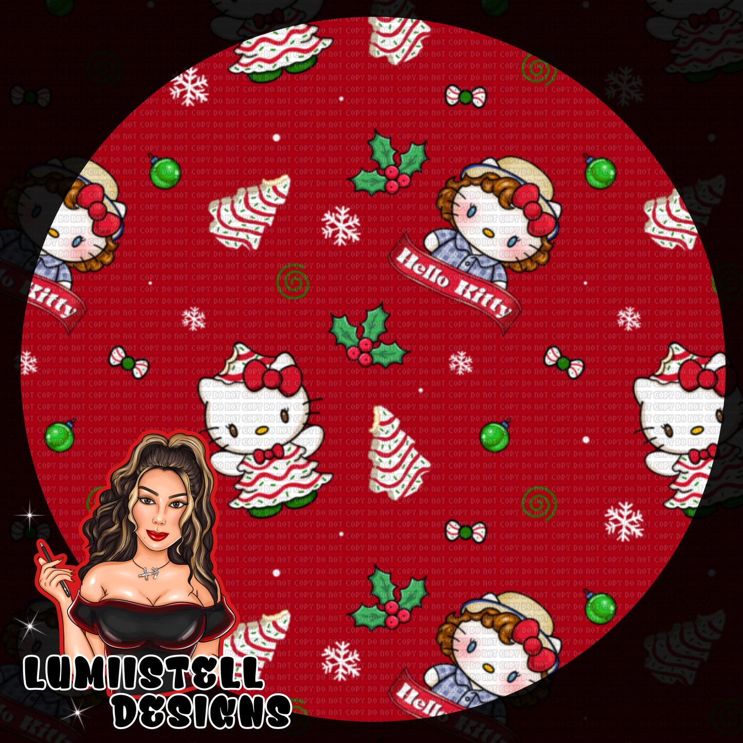 HK Little D Xmas Tree Seamless