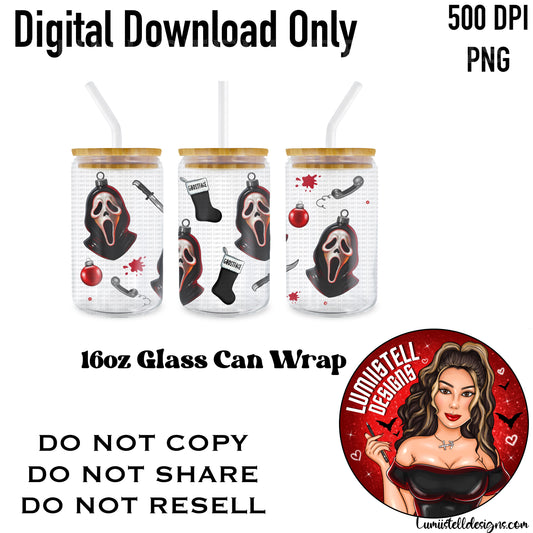 Xmas GF Glass Ornament 16 oz. Glass Wrap File