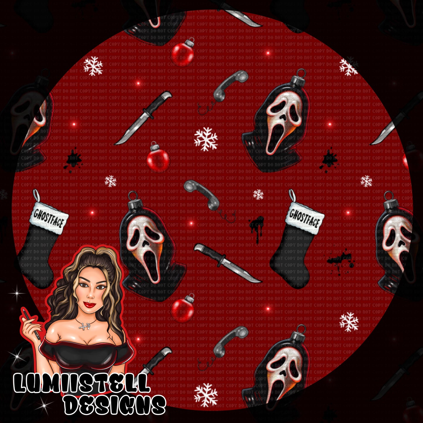 Xmas GF Glass Ornament Seamless