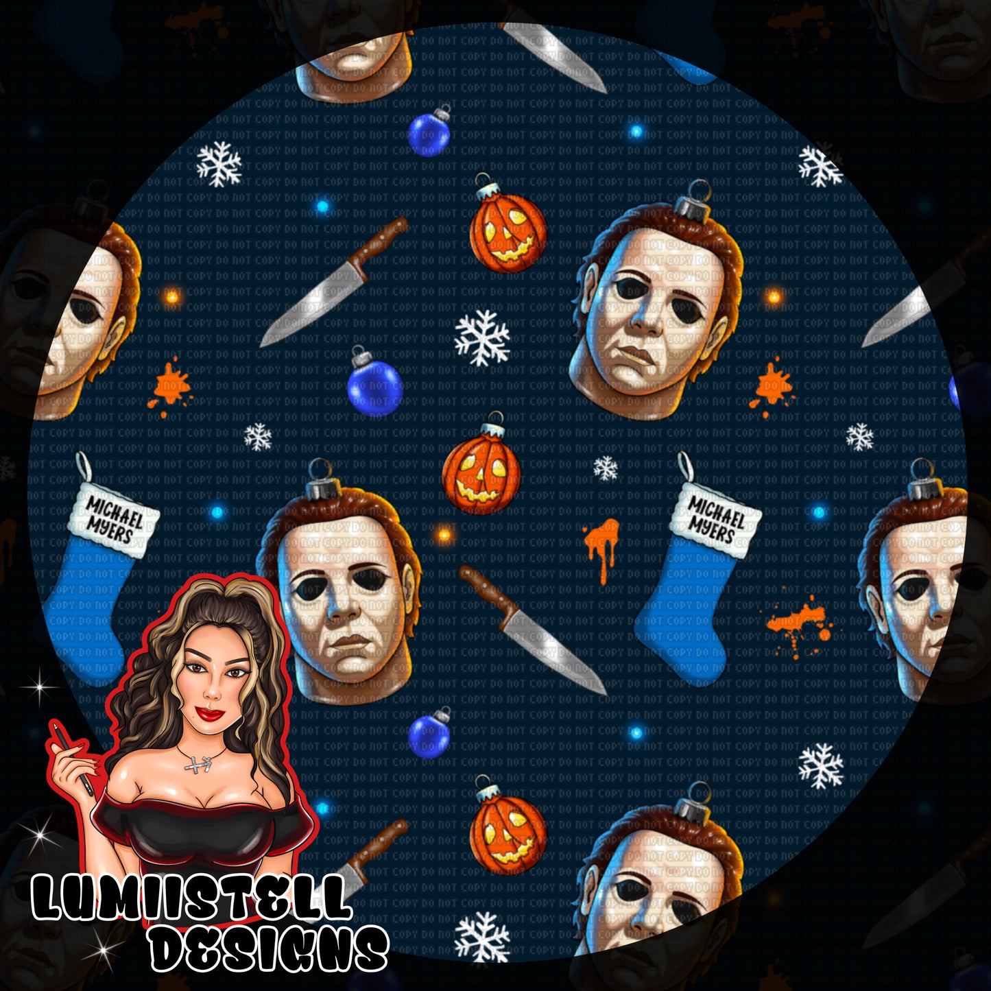 Xmas MM Glass Ornament Seamless