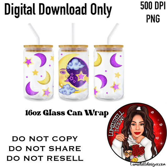 Majestic Moon 16 oz. Glass Wrap File