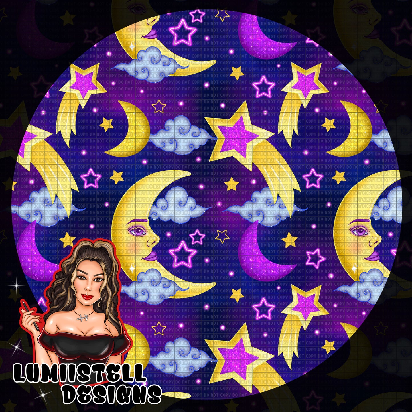 Majestic Moon Star Seamless