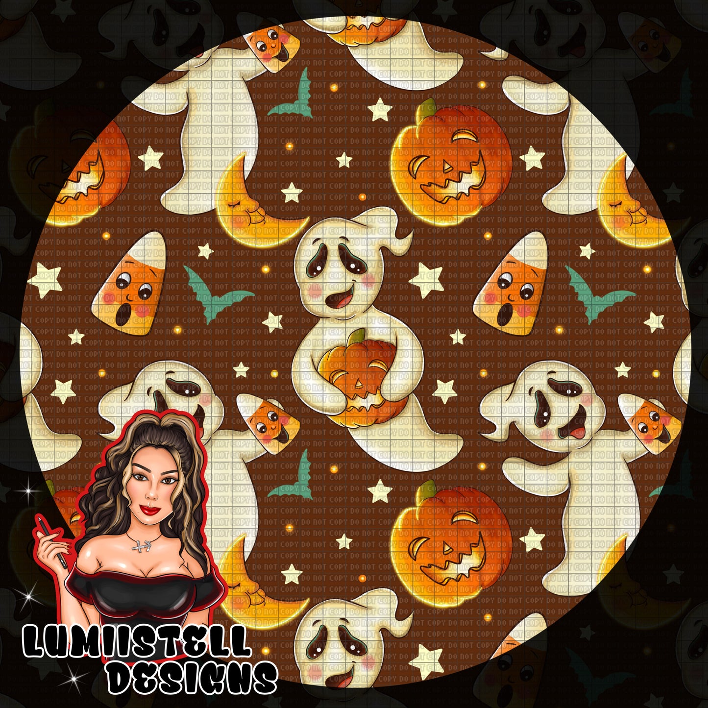 Cute Ghostie Seamless