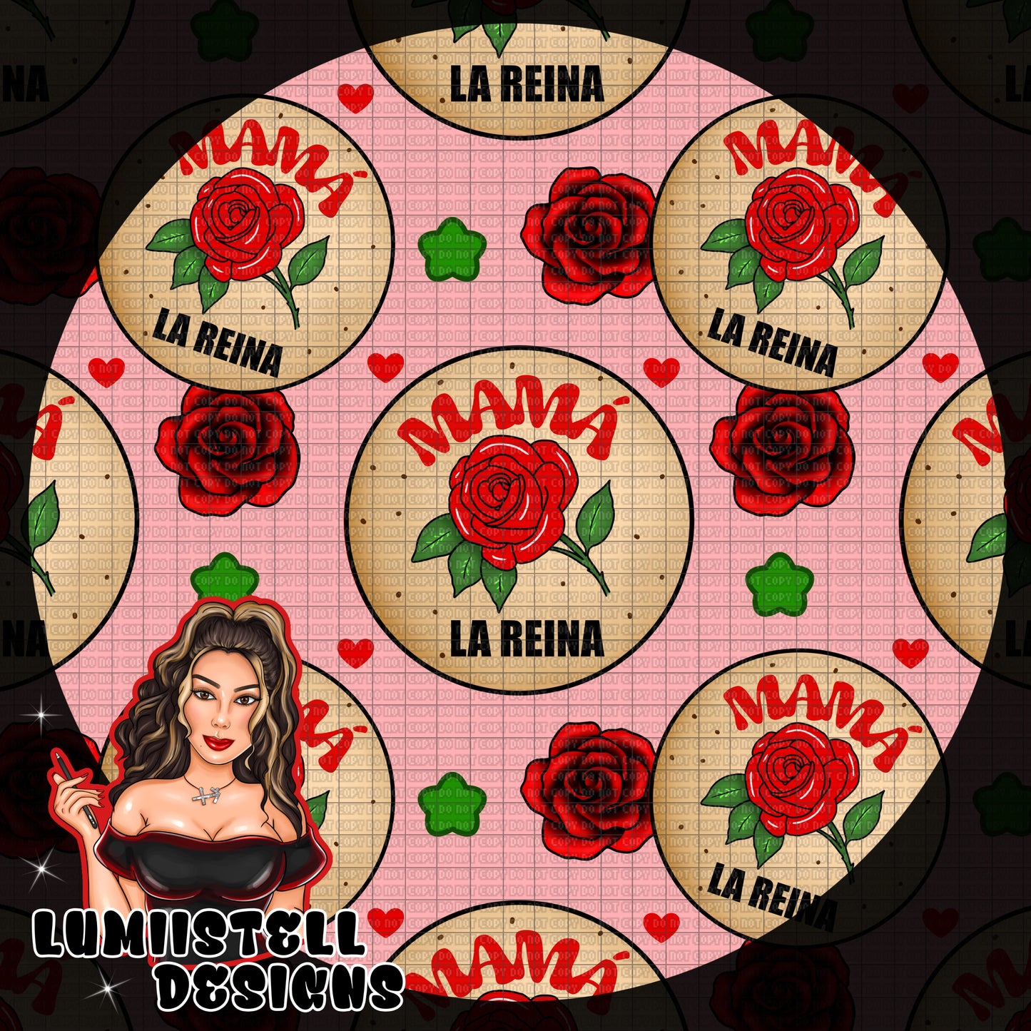 Mama Mazapan Pink Seamless