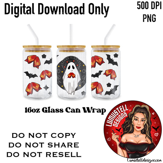 Mariachi Ghostie 16 oz. Glass Wrap File