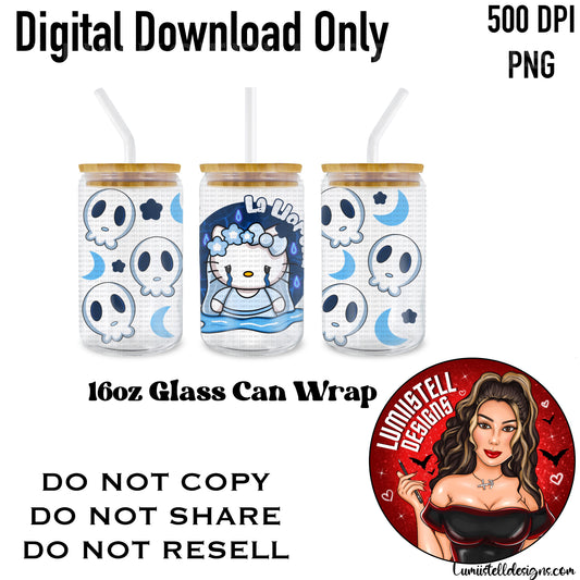HK La Llorona 16 oz. Glass Wrap File