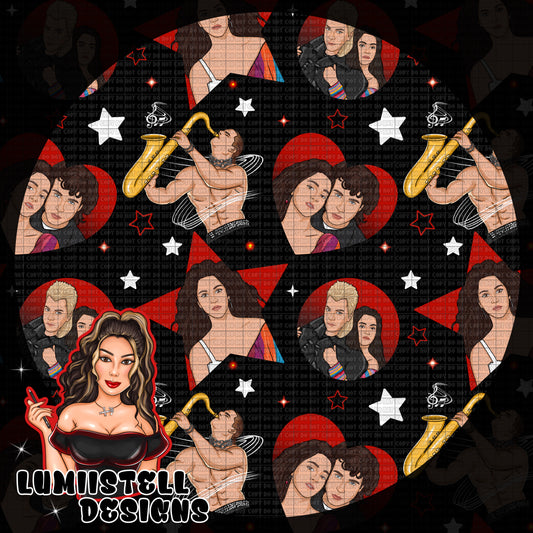 LB Star Red Seamless