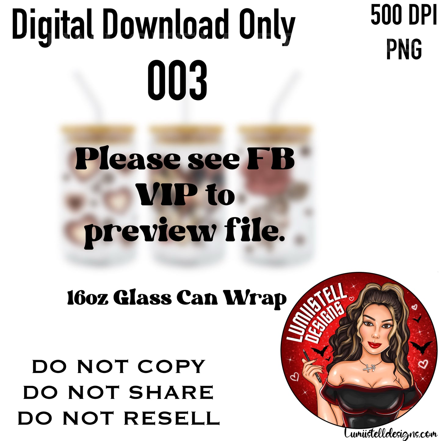 Always N Forever 003 16 oz. Glass Wrap File