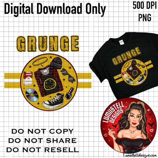 90s Grunge PNG