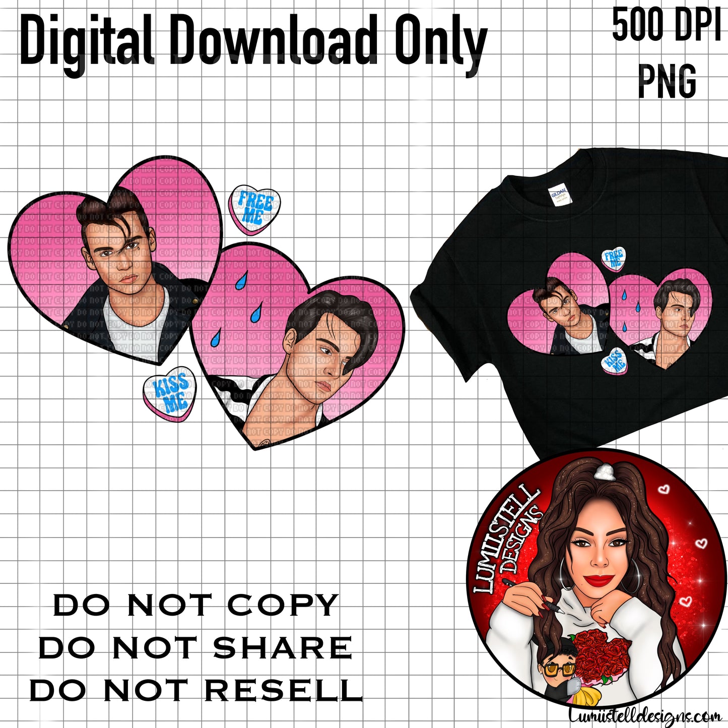 Cry Baby Hearts PNG