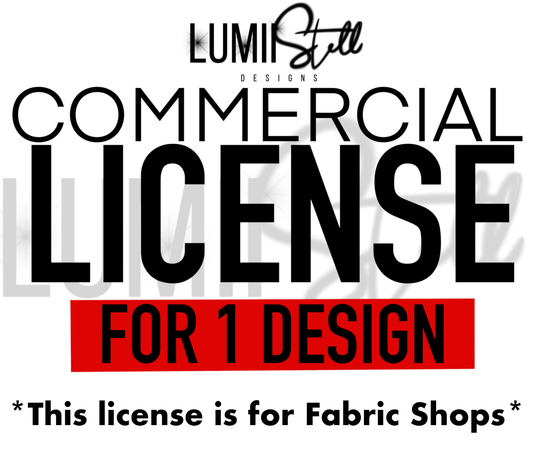Commercial License ONE Single Design- Fabric Shops