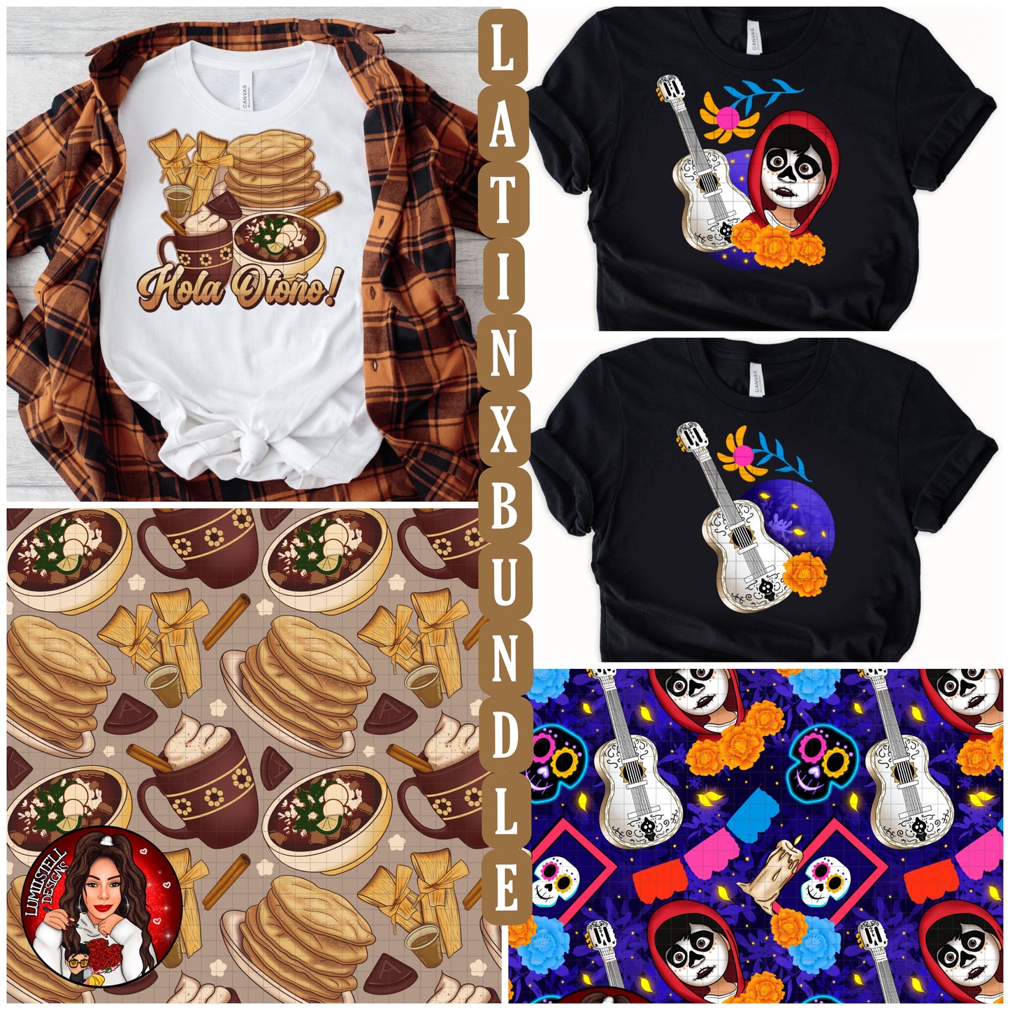 Latinx Seamless/ PNG File Bundle