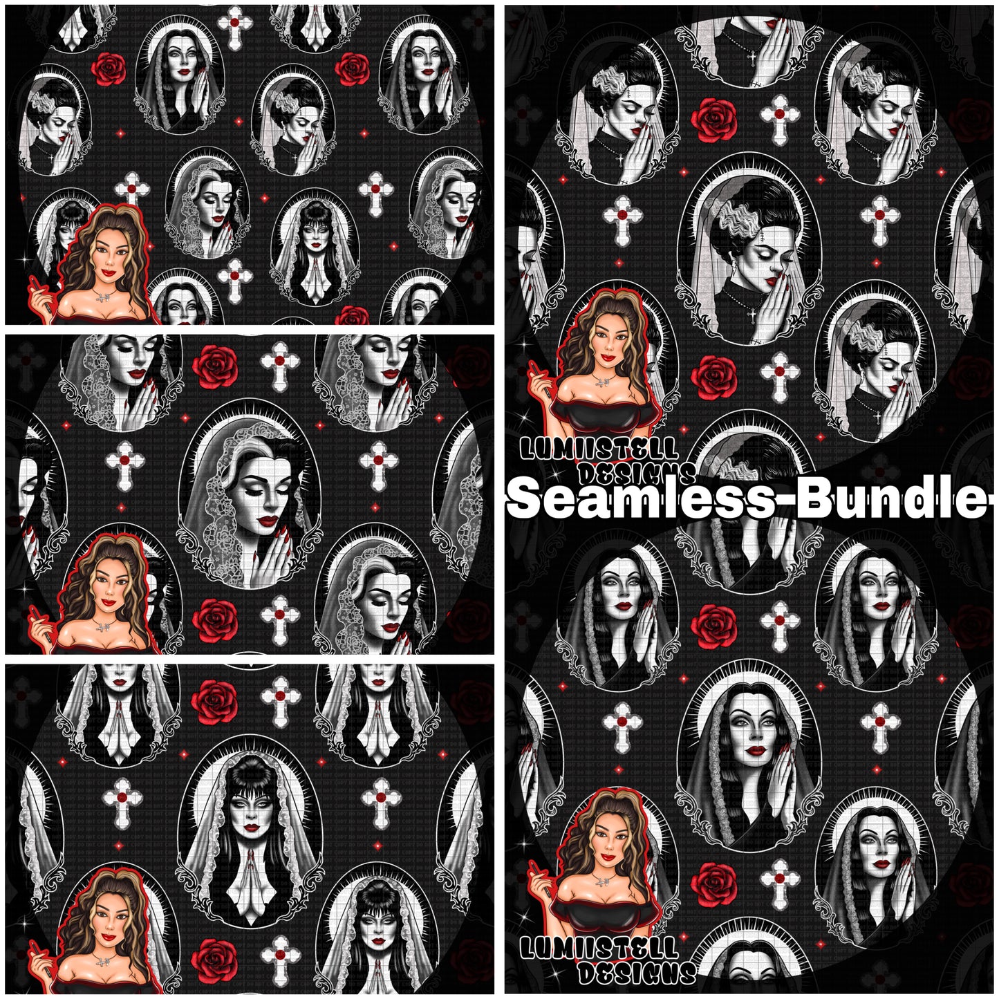 Catholic Ghouls Seamless Bundle