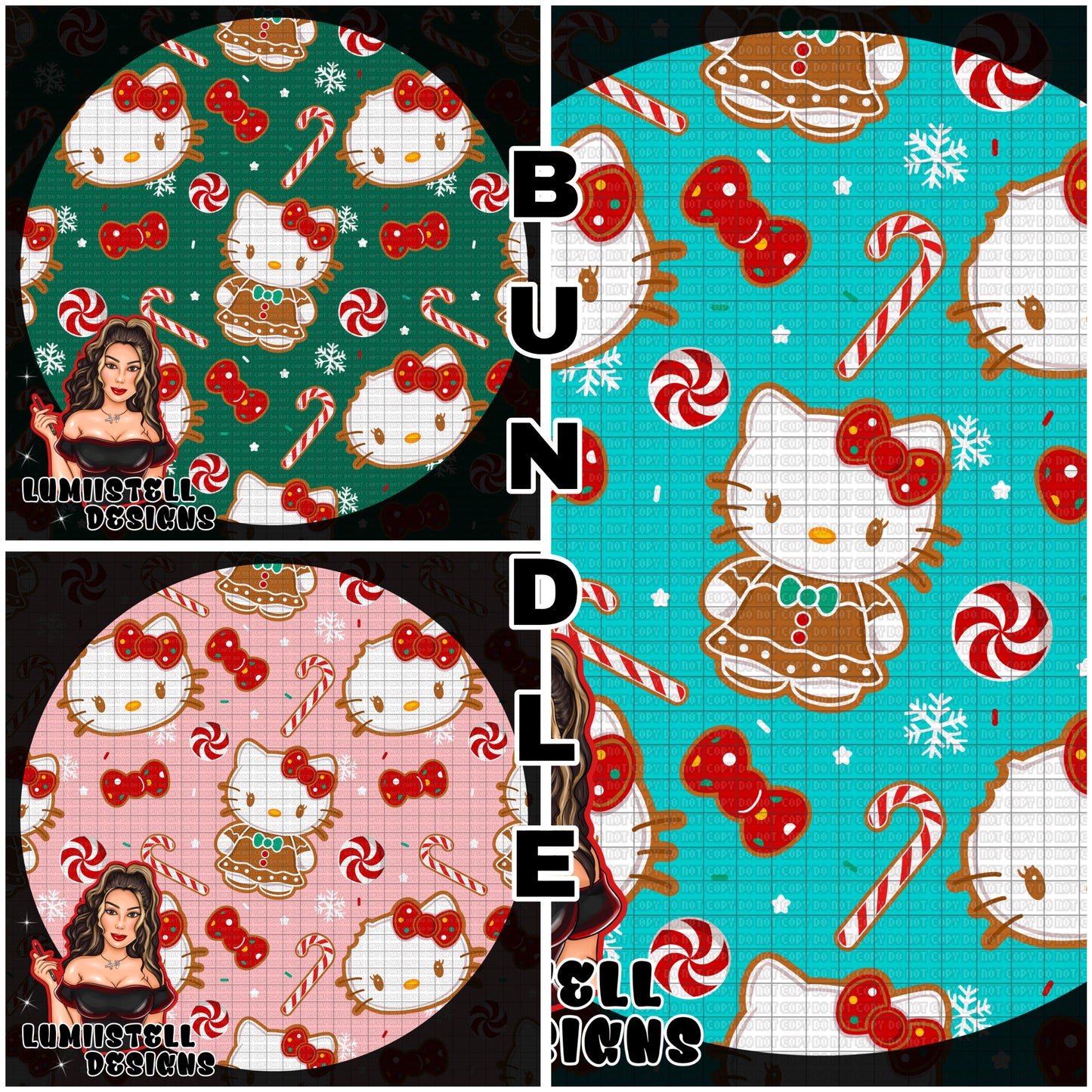 HK Xmas Gingerbread Seamless Bundle