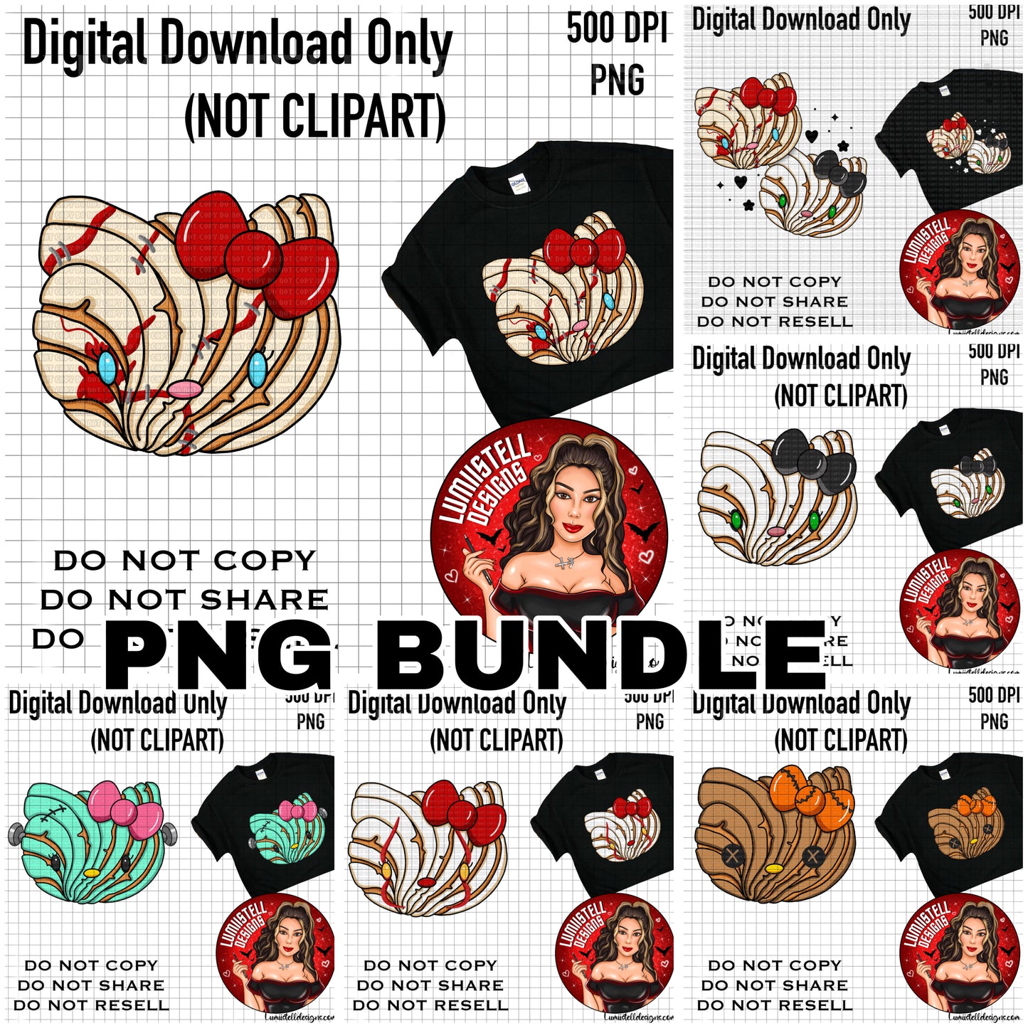 HK Concha PNG Bundle