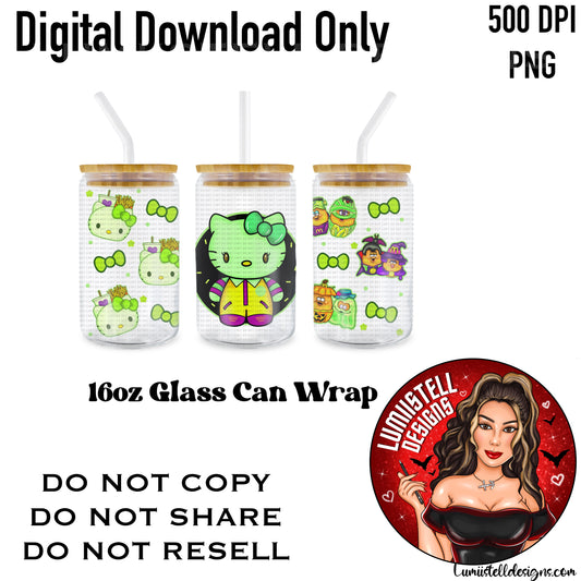 HK MCDs Neon 16 oz. Glass Wrap File