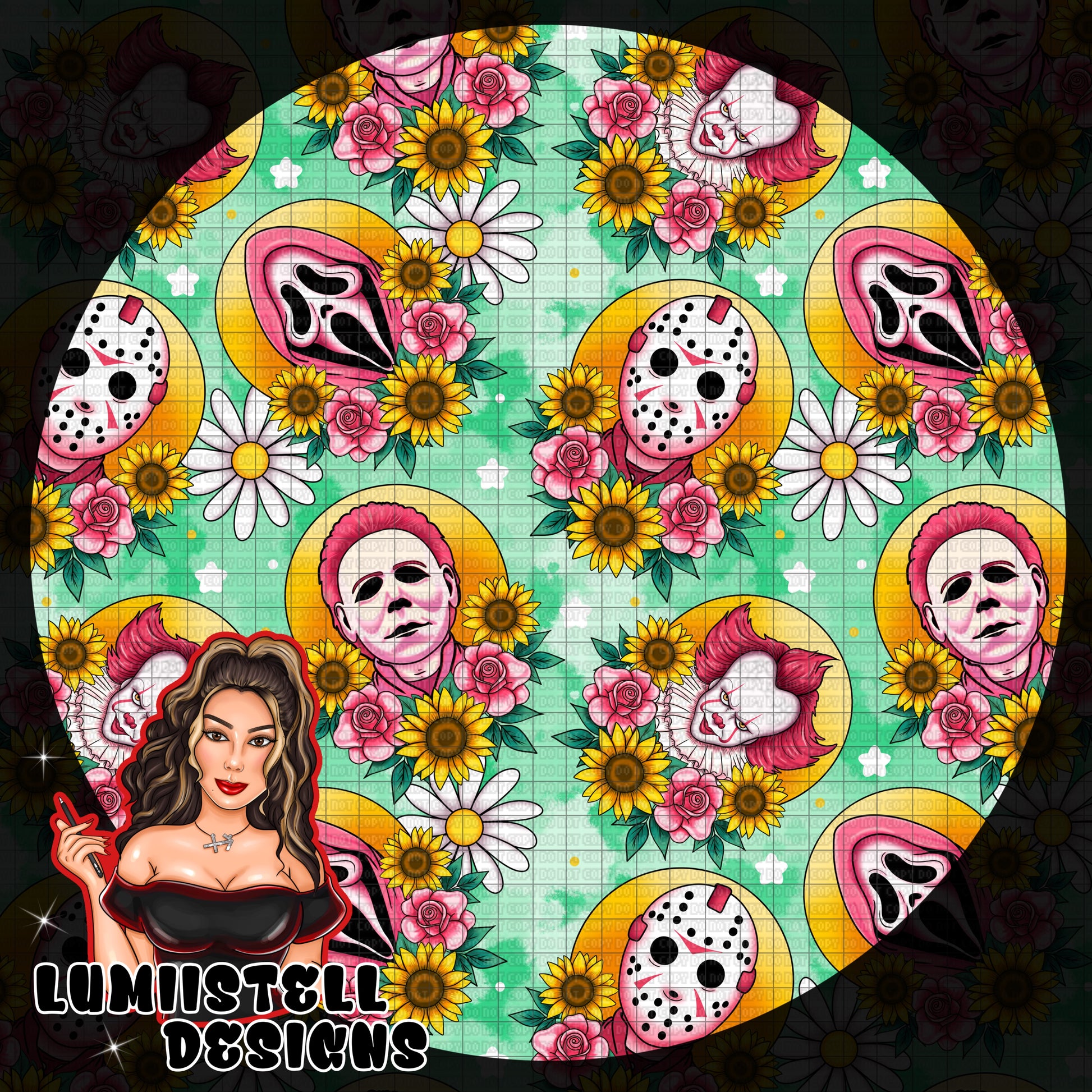 Spring Horror Green Seamless – LumiistellDesigns